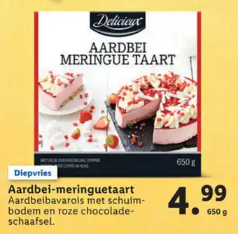 Lidl Delicieux Aardbei-meringuetaart 650g aanbieding