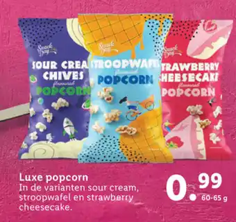 Lidl Snack Day Luxe popcorn 60-65g aanbieding