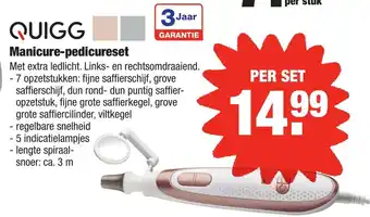 ALDI Quigg Manicurepedicureset aanbieding