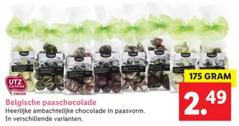 Lidl Delicieux Belgesche paaschocolade 175g aanbieding