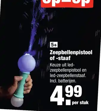 ALDI Zeepbellenpistool of -staaf aanbieding