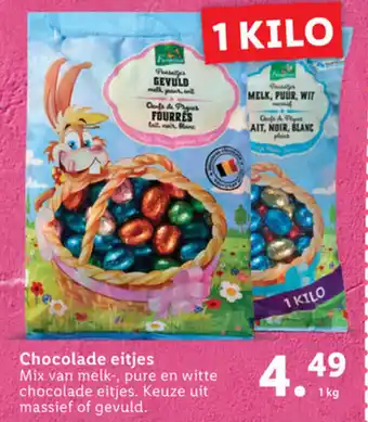 Lidl Favorina Chocolade eitjes 1kg aanbieding