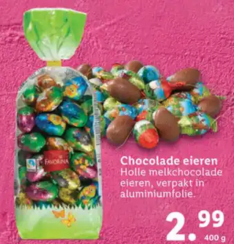 Lidl Favorina Chocolade eieren 400g aanbieding