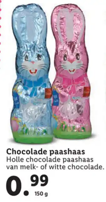 Lidl Favorina Chocolade paashaas 150g aanbieding