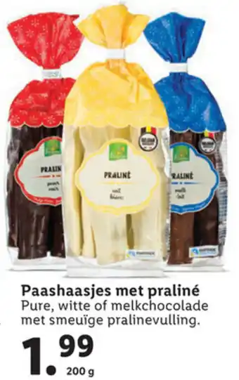 Lidl Favorina Paashaasjes met praline 200g aanbieding