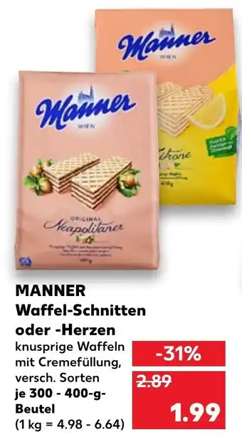 Kaufland DE Mannerwafels 300-400g aanbieding