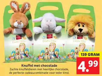 Lidl Favorina Knuffel met chocolade 139g aanbieding