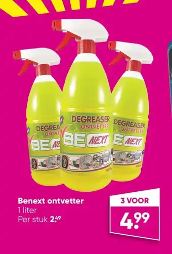 Big Bazar Benext ontvetter 1 liter aanbieding