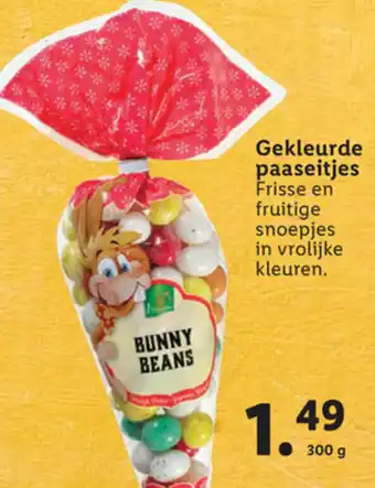 Lidl Favorina Gekleurde paaseitjes 300g aanbieding