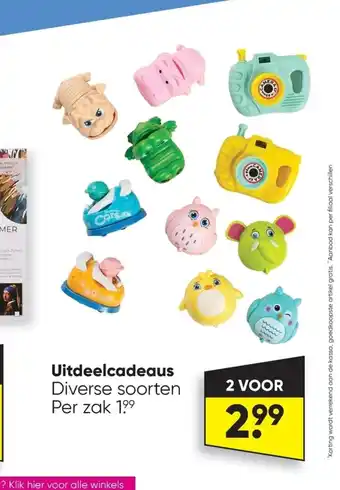 Big Bazar Uitdeelcadeaus aanbieding