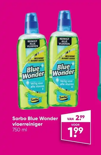 Big Bazar Sorbo Blue Wonder vloerreiniger 750 ml aanbieding