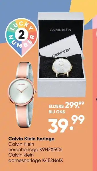 Big Bazar Calvin Klein horloge aanbieding