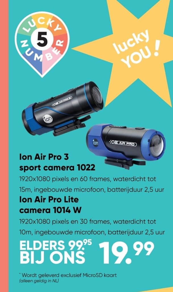 Ion Air Pro 3 sport camera 1022 aanbieding bij Big Bazar
