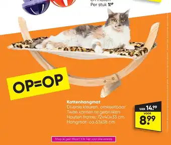 Big Bazar Kattenhangmat aanbieding