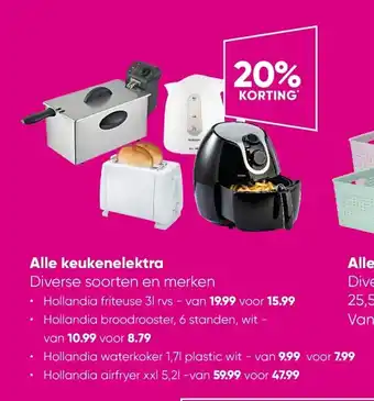 Big Bazar Alle keukenelektra aanbieding