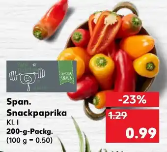 Kaufland DE Span. Snackpaprika 200g aanbieding