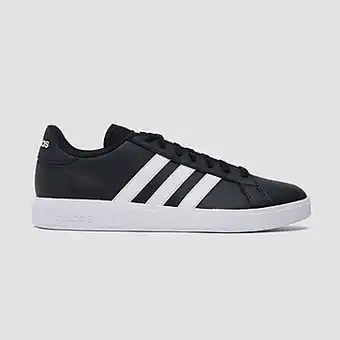 Perry Sport Adidas grand court base 2.0 sneakers zwart/wit heren aanbieding