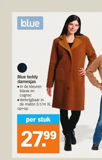 Albert Heijn Blue teddy damesjas aanbieding