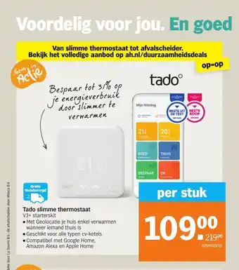 Albert Heijn Tado slimme themostaat aanbieding
