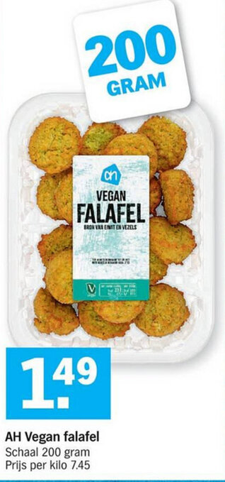 Albert Heijn AH Vegan falafel 200g aanbieding