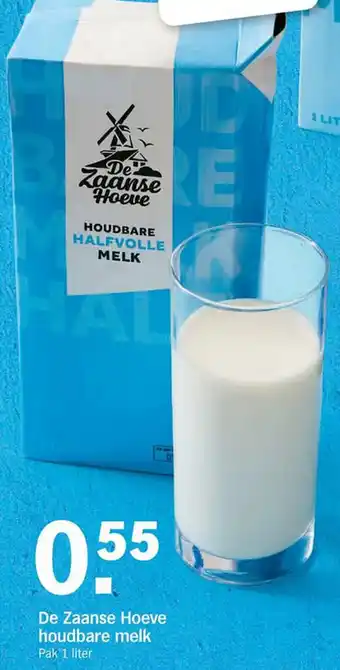 Albert Heijn De Zaanse Hoeve houdbare melk 1L aanbieding