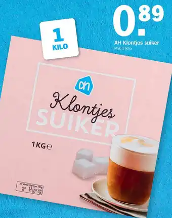 Albert Heijn AH Klontjes suiker 1kg aanbieding
