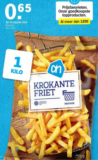 Albert Heijn AH Krokante friet 1kg aanbieding