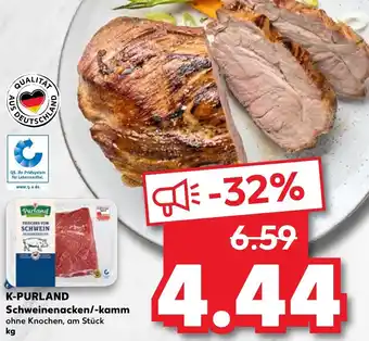 Kaufland DE K-Purland Schweinenacken/-kamm 1kg aanbieding
