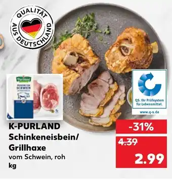 Kaufland DE K-Purland Schweineisbein/-Grillhaxe 1kg aanbieding