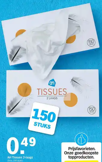 Albert Heijn AH Tissues 2-laags aanbieding