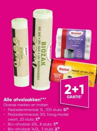 Big Bazar Alle afvalzakken*** aanbieding