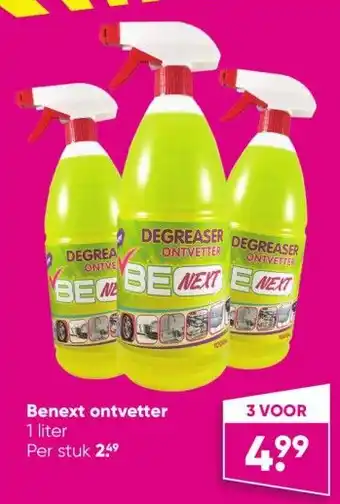 Big Bazar Benext ontvetter 1 liter aanbieding