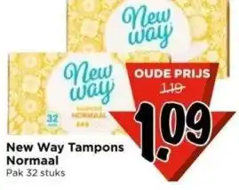 Vomar Voordeelmarkt New way tampons normaal aanbieding