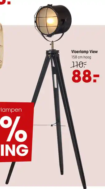 Kwantum Vloerlamp View 158 cm aanbieding