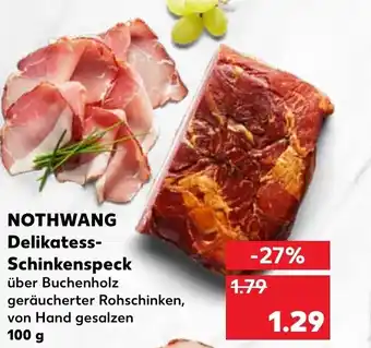 Kaufland DE Nothwang Delikatess-Schinkenspeck 100 gr aanbieding