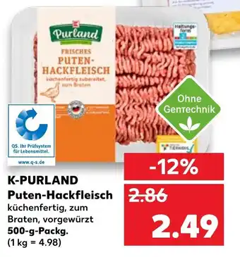 Kaufland DE K-Purland Puter-Hackfleisch 500 gr aanbieding