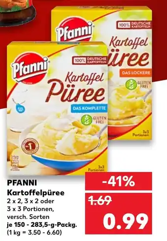 Kaufland DE Pfanni Kartoffelpuuree 150-283.5 gr aanbieding