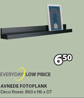 Jysk Avnede fotoplank aanbieding