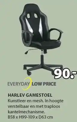 Jysk Harlev gamestoel aanbieding