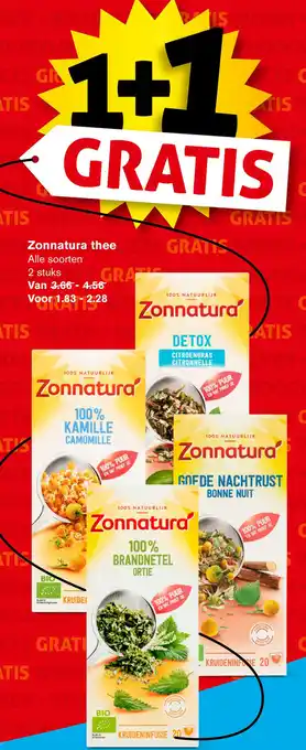 Hoogvliet Zonnatura thee aanbieding