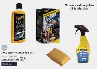 ANWB Auto onderhoudsartikelen aanbieding