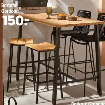 Kwantum Bartafel Cordoba aanbieding