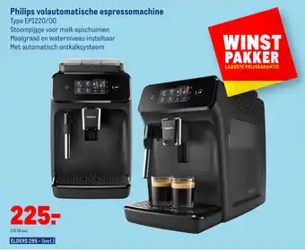 Makro Philips volautomatische espressomachine EP1220/00 aanbieding