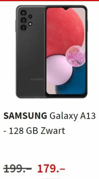 MediaMarkt Samsung galaxy A13 - 128GB zwart aanbieding