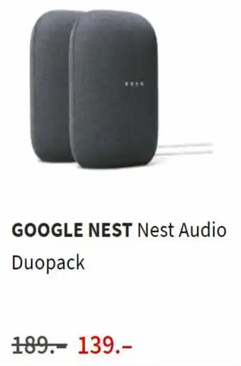 MediaMarkt Google Nest nest audio doupack aanbieding