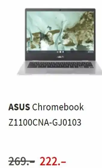 MediaMarkt Asus chromebook Z1100CNA-GJ0103 aanbieding