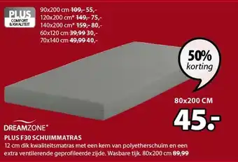 Jysk Dreamzone Plus Schuimmatras aanbieding