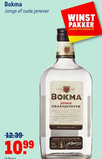 Makro Bokma jonge of oude jenever aanbieding