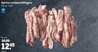 Makro Ibérico varkensribfingers aanbieding