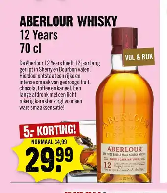 Dirck 3 Aberlour Whisky 12 years 70 cl aanbieding